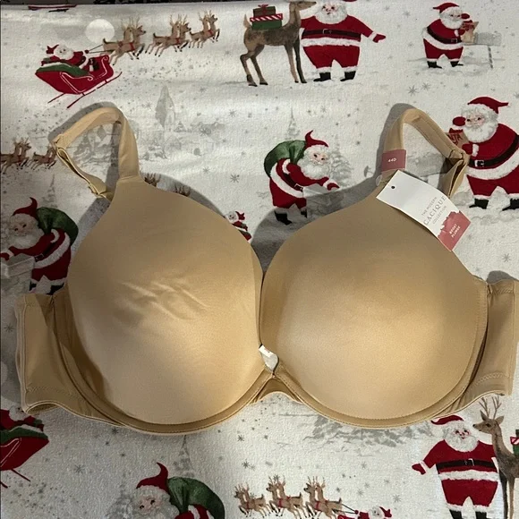 Cacique Beige Full-Coverage Bra - Picture 3 of 4